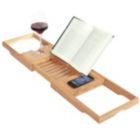 Alternate image 3 for ToiletTree Products Bamboo Bathtub Caddy with Extending Sides and Adjustable Book Holder