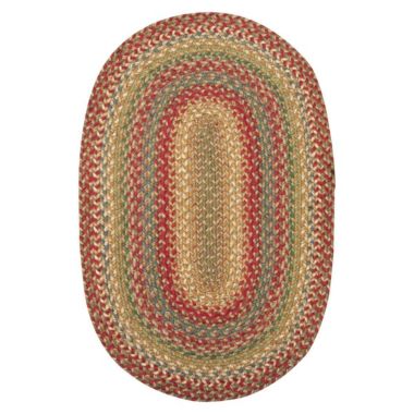 Green World Rugs Inc Azalea Jute Braided Rugs, 4'x6',  Olde Brick Red. View a larger version of this product image.