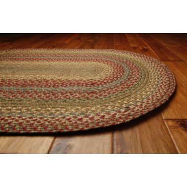 Green World Rugs Inc Azalea Jute Braided Rugs, 4'x6',  Olde Brick Red. View a larger version of this product image.
