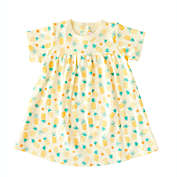 Pineapple Sunshine - Pineapple Print Swing Dress / 6Y