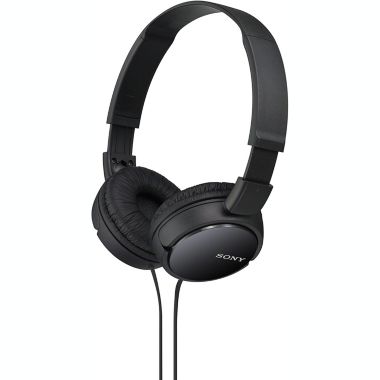 Sony ZX Series Wired On-Ear Headphones, Black MDR-ZX110. View a larger version of this product image.
