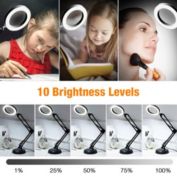 Kitcheniva Magnifier LED Lamp 8X Magnifying Glass Desk Table Light
