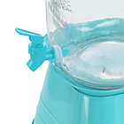 Alternate image 3 for Gibson Home Chiara 2 Gallon Glass Mason Jar Dispenser with Metal Lid and Base in Blue