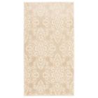 Alternate image 0 for Chaudhary Living 2.5' x 5' Beige and White Damask Rectangular Area Throw Rug