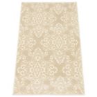 Alternate image 2 for Chaudhary Living 2.5' x 5' Beige and White Damask Rectangular Area Throw Rug