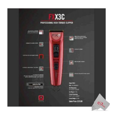 BaByliss PRO FX3 Professional High Torque Cordless Clipper and Styling Comb. View a larger version of this product image.