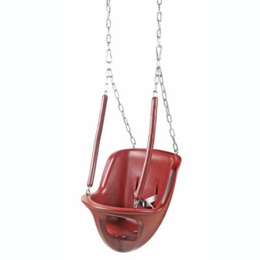 Garden Elements True Form Plastic Outdoor Toddler Swing Attachment For Playgrounds And Swingsets (Red). View a larger version of this product image.