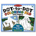 Alternate image 0 for Melissa And Doug Dot To Dot Wild Animals Coloring Pad