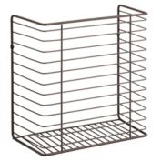 mDesign Metal Wire Food Storage Organizer Bin - 12" x 6" x 16"