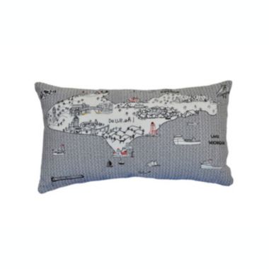 Beyond Cushions Michigan Lp Prince Day Embroidered Skyline Pillow. View a larger version of this product image.