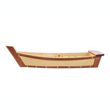 Old Modern Handicrafts Wooden Sushi Boat Small Serving Tray. View a larger version of this product image.