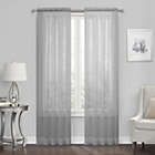 Alternate image 0 for Kate Aurora Living 4-Pack High End Luxe Rod Pocket Sheer Voile Window Curtain Set - Gray