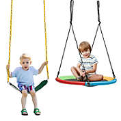 Slickblue 2-Pack Swing Set Swing Seat Replacement and Saucer Tree Swing