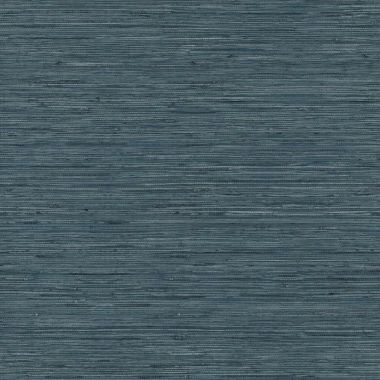 Roommates Decor Modern Faux Grasscloth Peel & Stick Wallpaper - Navy. View a larger version of this product image.