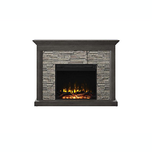 Electric Fireplace Mantel Package, Rustic Electric Fireplace With Mantel