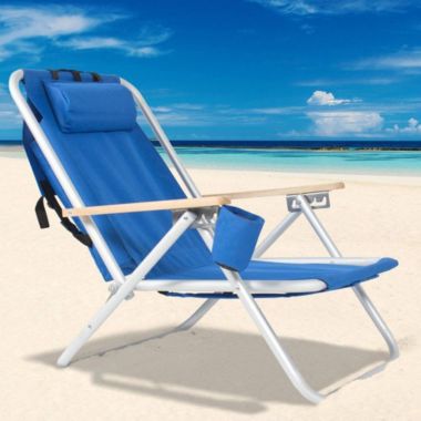 Ktaxon Blue Portable Folding Camping Chair. View a larger version of this product image.