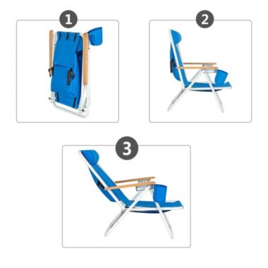 Ktaxon Blue Portable Folding Camping Chair. View a larger version of this product image.