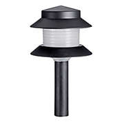 Paradise (#GL42171) Two-tiered Outdoor Landscaping Path Light, Black (Power Pack and Landscape Wire Sold Separately)