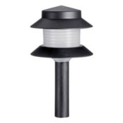 Paradise (#GL42171) Two-tiered Outdoor Landscaping Path Light, Black (Power Pack and Landscape Wire Sold Separately)