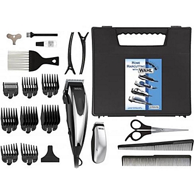 WAHL - Set of 22 Pieces, Hair Trimmer With Finishing Trimmer, Chrome. View a larger version of this product image.
