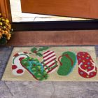 Alternate image 1 for Homefires Rugs 1.5' x 2.5' Vibrant Christmas Holiday Sandals Designed Rectangular Polyester Area Throw Rug