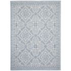 Alternate image 0 for Chaudhary Living 5.25' x 7.25' Blue and Off White Bordered Damask Rectangular Area Throw Rug