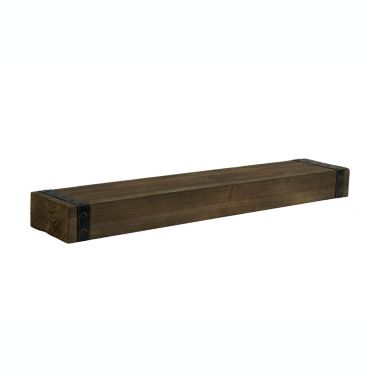 TX USA Braden 36" Wooden Wall Shelf - Brown. View a larger version of this product image.
