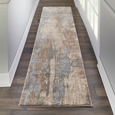 kathy ireland Home Moroccan Celebration KI386 Gray/Beige/Brown Indoor Area Rug - 2'2 X 7'6. View a larger version of this product image.
