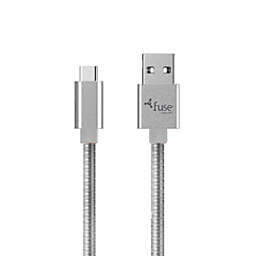 Fuse - Charge & Sync USB-C - A Metal 3ft (SILVER)
