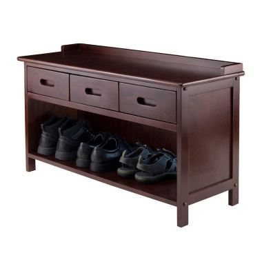 Winsome Adriana 3-Drawer Bench with Storage. View a larger version of this product image.