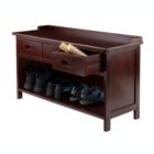 Alternate image 2 for Winsome Adriana 3-Drawer Bench with Storage