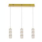 Alternate image 0 for Elegant Lighting Polaris LED light gold Pendant Clear Royal Cut Crystal