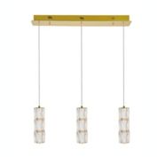 Elegant Lighting Polaris LED light gold Pendant Clear Royal Cut Crystal