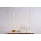 Alternate image 1 for Elegant Lighting Polaris LED light gold Pendant Clear Royal Cut Crystal