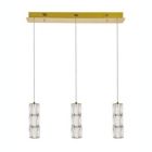 Alternate image 3 for Elegant Lighting Polaris LED light gold Pendant Clear Royal Cut Crystal