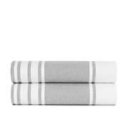Standard Textile Home - Mediterranean Towels, Flint Gray, Bath Towel Set of 2