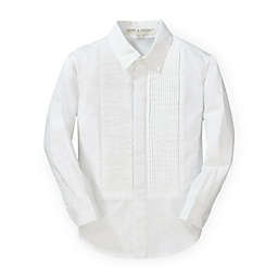 Hope & Henry Baby Boys' Long Sleeve Tuxedo Button Down Shirt, White, 6-12 Months