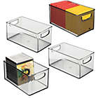 Alternate image 2 for mDesign Plastic Home Office Storage Organizer, 16" Long, 4 Pack