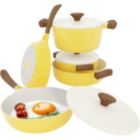 Alternate image 0 for Vremi 8 Piece Ceramic Non-stick Cookware Set in Yellow