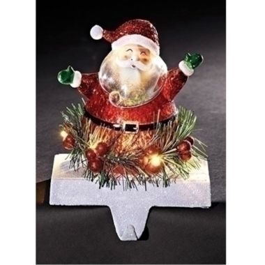 7 Inch Tall LED Santa Stocking Holder. View a larger version of this product image.