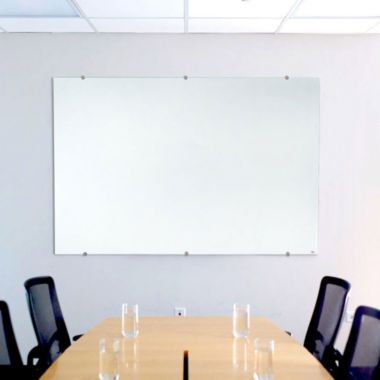 Luxor 60"W x 40"H Magnetic Wall-Mounted Glass Board. View a larger version of this product image.
