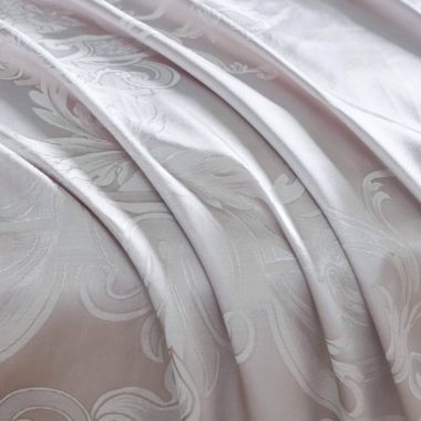 Dolce Mela Home Decorative Damask Jacquard, Grommet, Semi-Blackout curtain Panel, Tall 60 x 100 Inches. View a larger version of this product image.