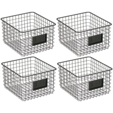 mDesign Metal Wire Food Organizer Storage Bin, 4 Pack. View a larger version of this product image.