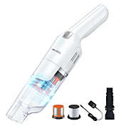 Slickblue Lightweight Handheld Vacuum Cleaner Cordless Battery Powered Vacuum-White