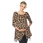 Alternate image 0 for White Mark Women&#39;s Plus Size Maternity Printed Tunic Top