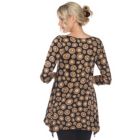 Alternate image 2 for White Mark Women&#39;s Plus Size Maternity Printed Tunic Top