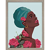 Great Art Now Strength and Beauty III by Omar Escalante 13 -Inch x 17-Inch Framed Wall Art