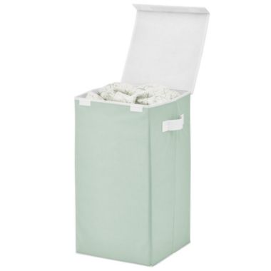 mDesign Large Single Hamper Basket with Lid and Handles. View a larger version of this product image.
