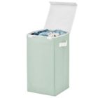 Alternate image 2 for mDesign Large Single Hamper Basket with Lid and Handles
