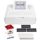 Alternate image 0 for Canon Selphy CP1300 Compact Photo Printer White + KP-108IN Selphy 4x6 Paper Set